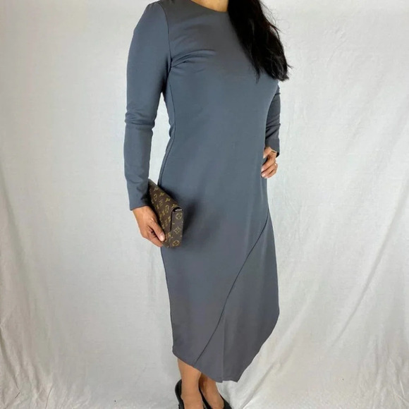 Hutch Gray Asymmetrical Cutout Midi Dress $290 - Picture 9 of 10